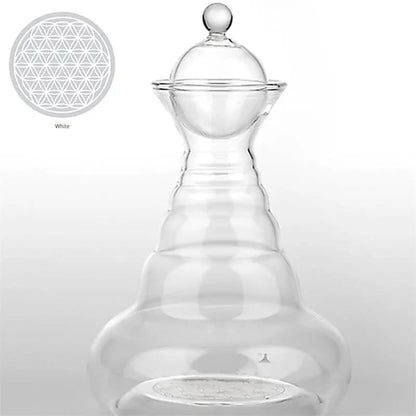 carafe fleur de vie Alladin blanche