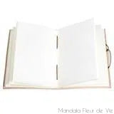 Carnet Fleur de Vie avec  Couverture en Cuir