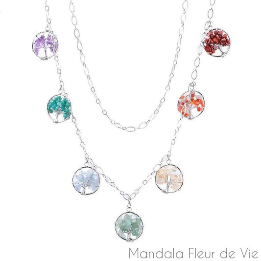 Collier Arbre de Vie 7 Chakras