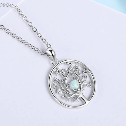 Collier Arbre de Vie - Cœur - Mandala Fleur de vie