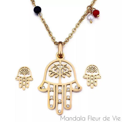 Collier Arbre de Vie Main de Fatma