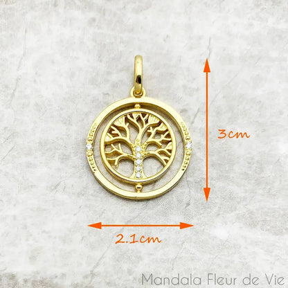 Collier Arbre de Vie Or - Mandala Fleur de vie