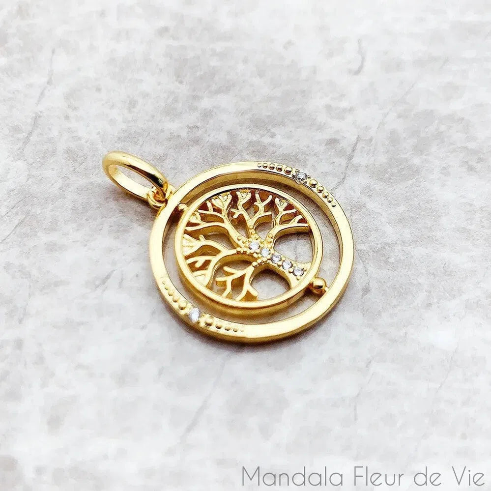 Collier Arbre de Vie Or - Mandala Fleur de vie