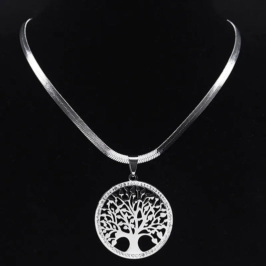 Collier Femme Arbre de Vie - Mandala Fleur de vie