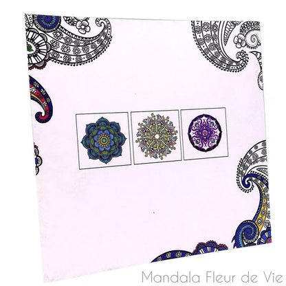 Coloriage Anti Stress - Mandala Fleur de vie