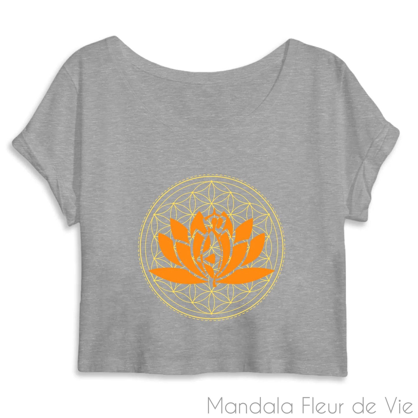 Crop Top Femme Fleur de Vie Yoga