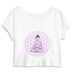 Crop Top Femme imprimé Bouddha Mandala Fleur de Vie Mandala Fleur de vie