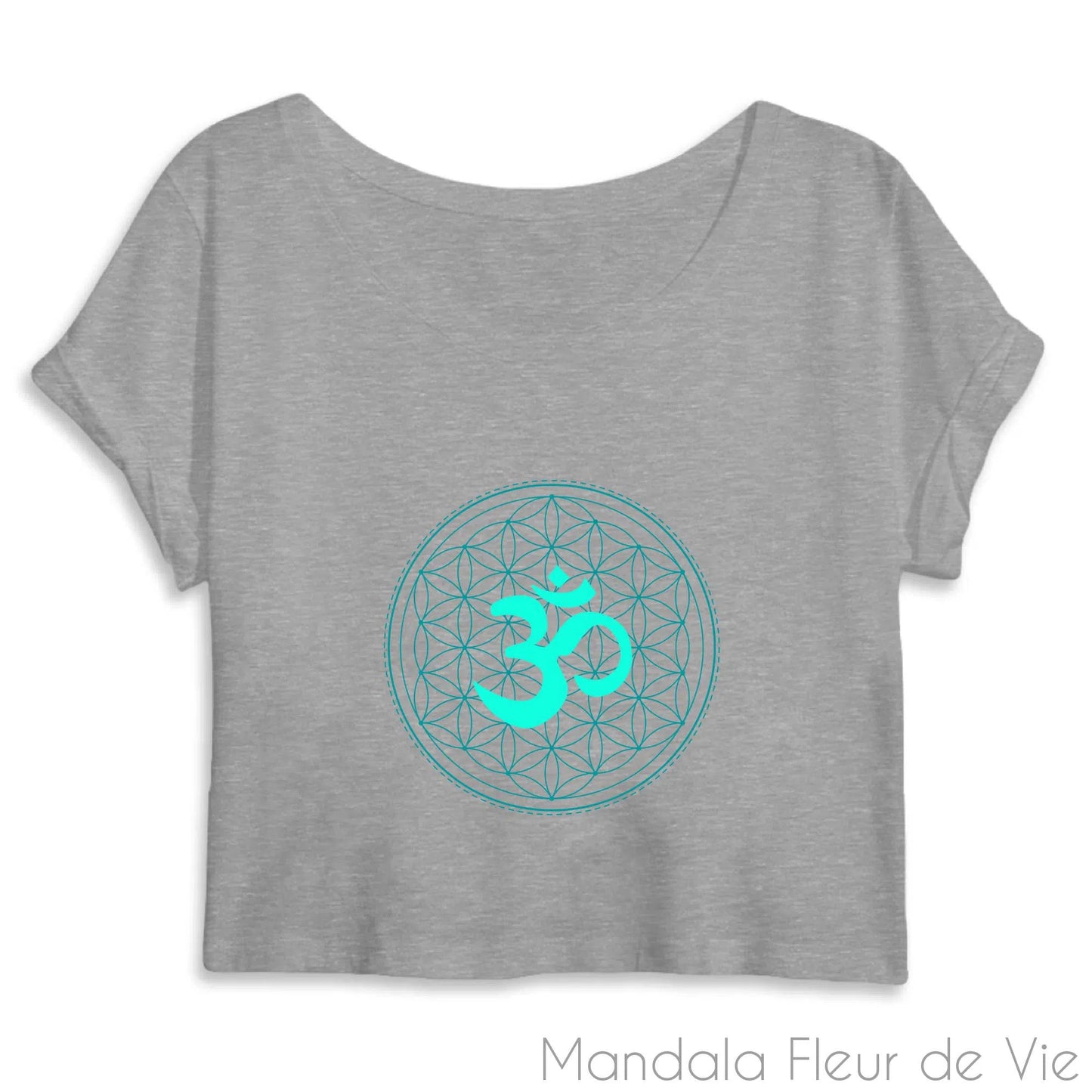 Crop Top Mandala Fleur de Vie Om Vert