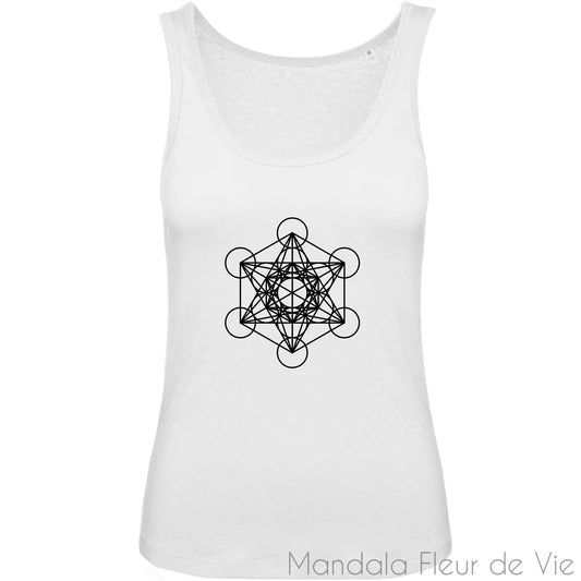 Débardeur Femme Cube de Métatron