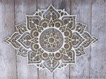 Décoration Mandala Fleur de Lotus en bois
