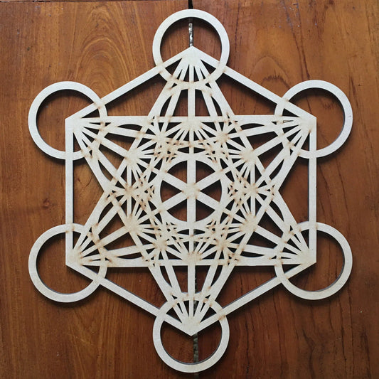 Décoration Murale Bois Metatron 30 cm - Mandala Fleur de vie