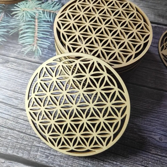 Fleur de Vie en Bois 10 cm - Mandala Fleur de vie