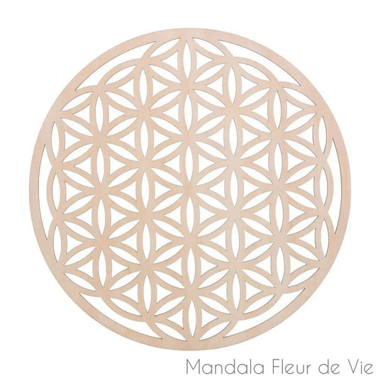 Fleur de Vie en Bois- Grille 38 cm