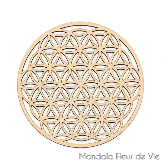 Fleur de Vie en bois 30 cm - Mandala Fleur de vie