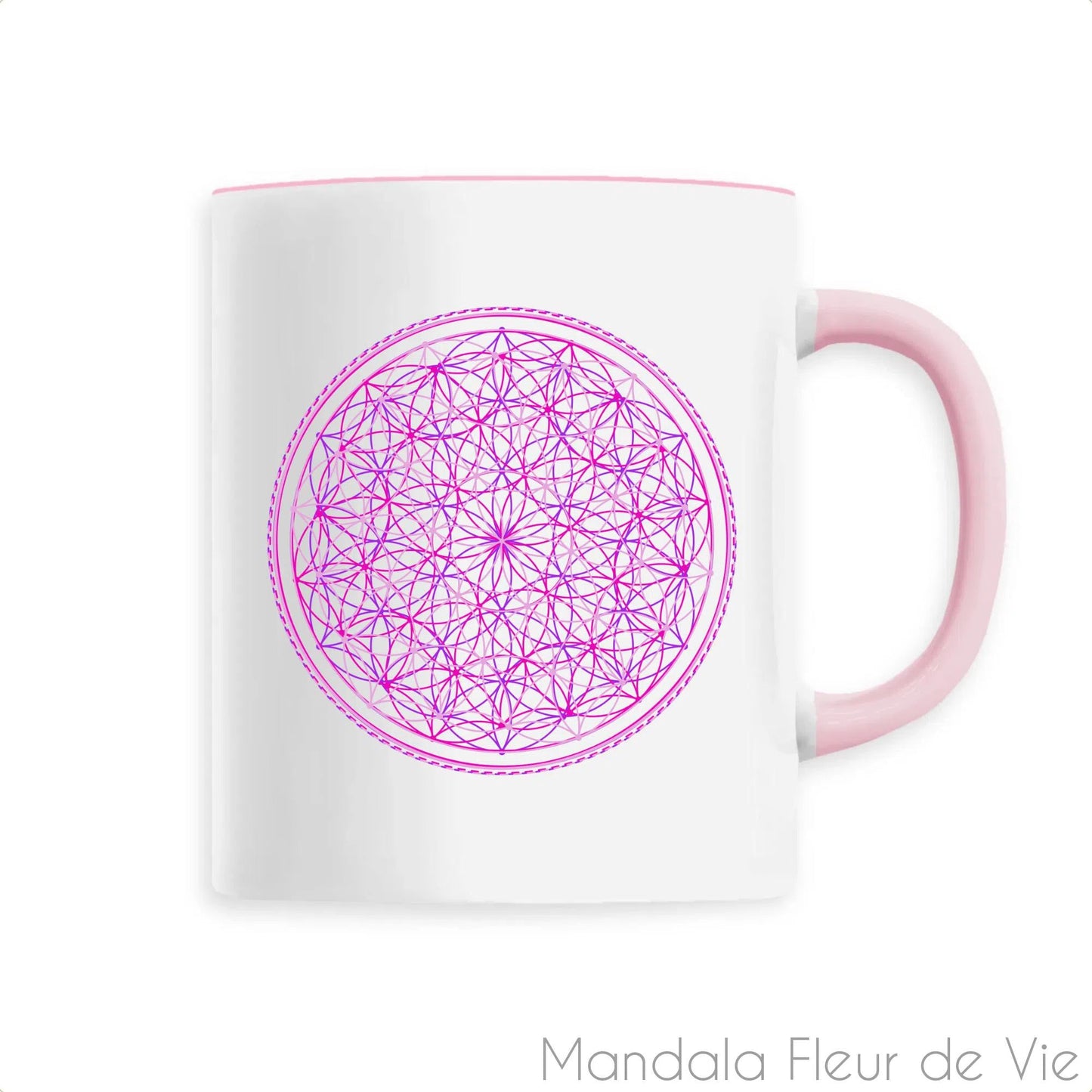 MUG Création Mandala Fleur de Vie "3 Fleurs"