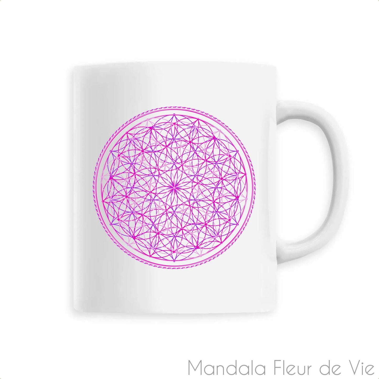 MUG Création Mandala Fleur de Vie "3 Fleurs"