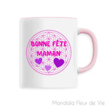 MUG Mandala Fleur de Vie "Bonne Fête Maman"