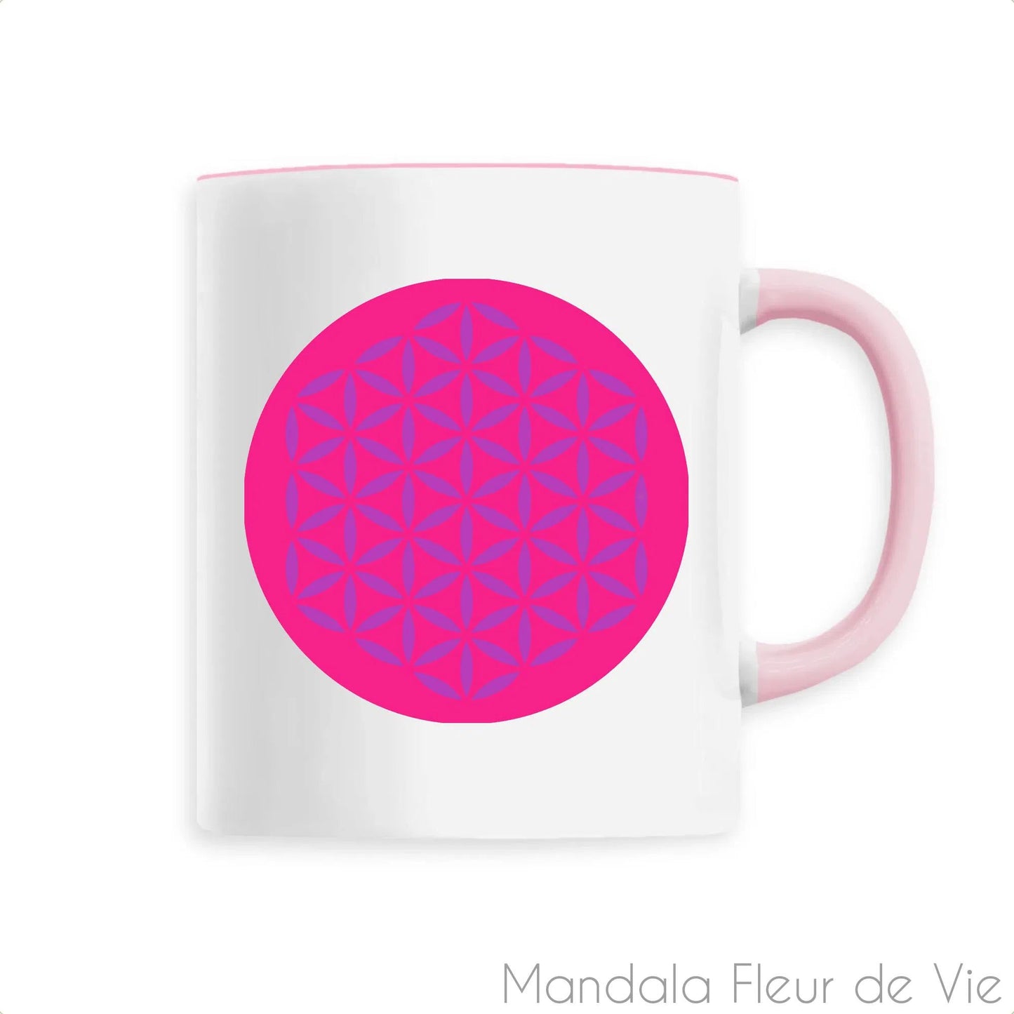 Mug Fleur de Vie Fushia/Mauve