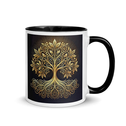 Mug Arbre de Vie Or Mandala Fleur de vie