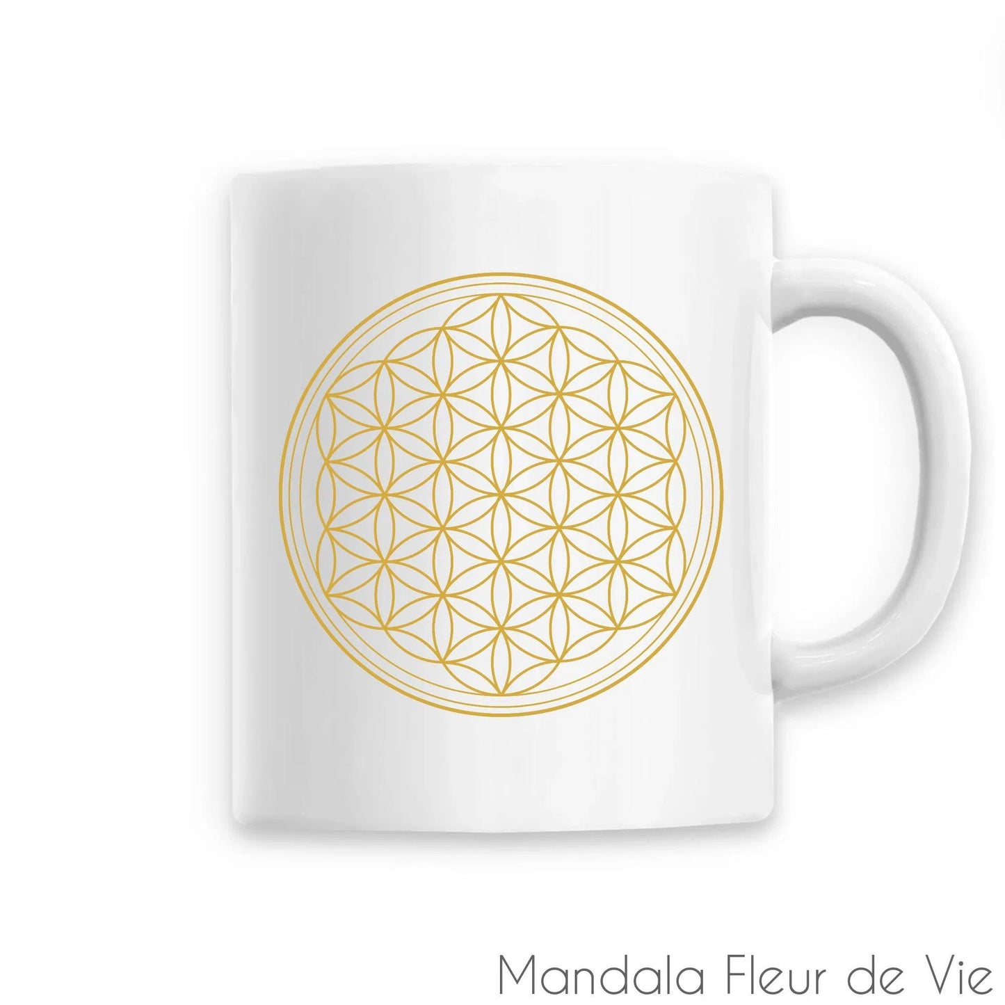 Mug Fleur de vie Or Mandala Fleur de vie