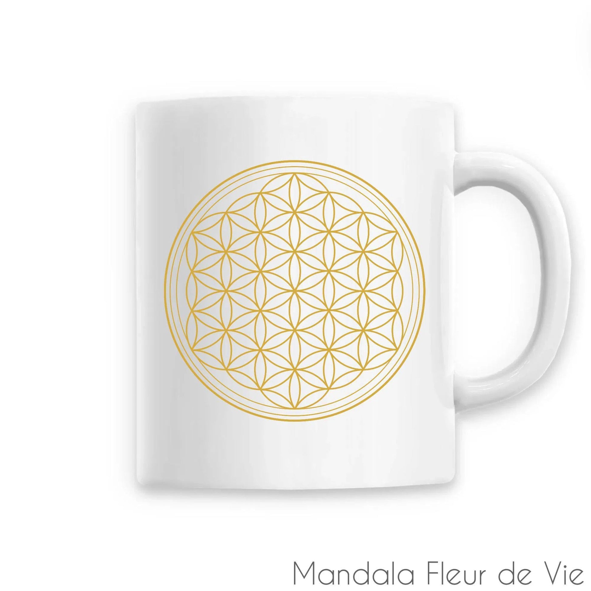 Mug Fleur de vie Or Mandala Fleur de vie