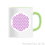 Mug Fleur de vie violette
