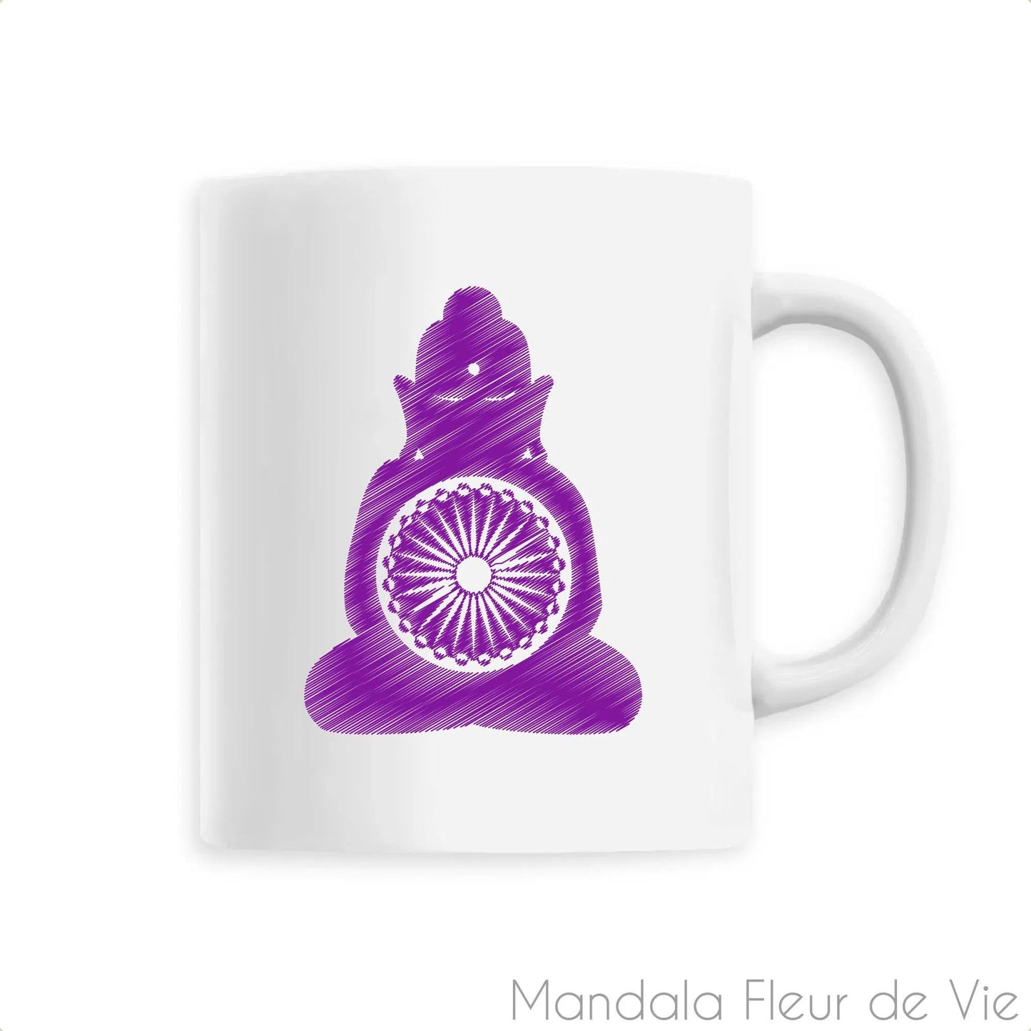 Mug Mandala Bouddha Violet