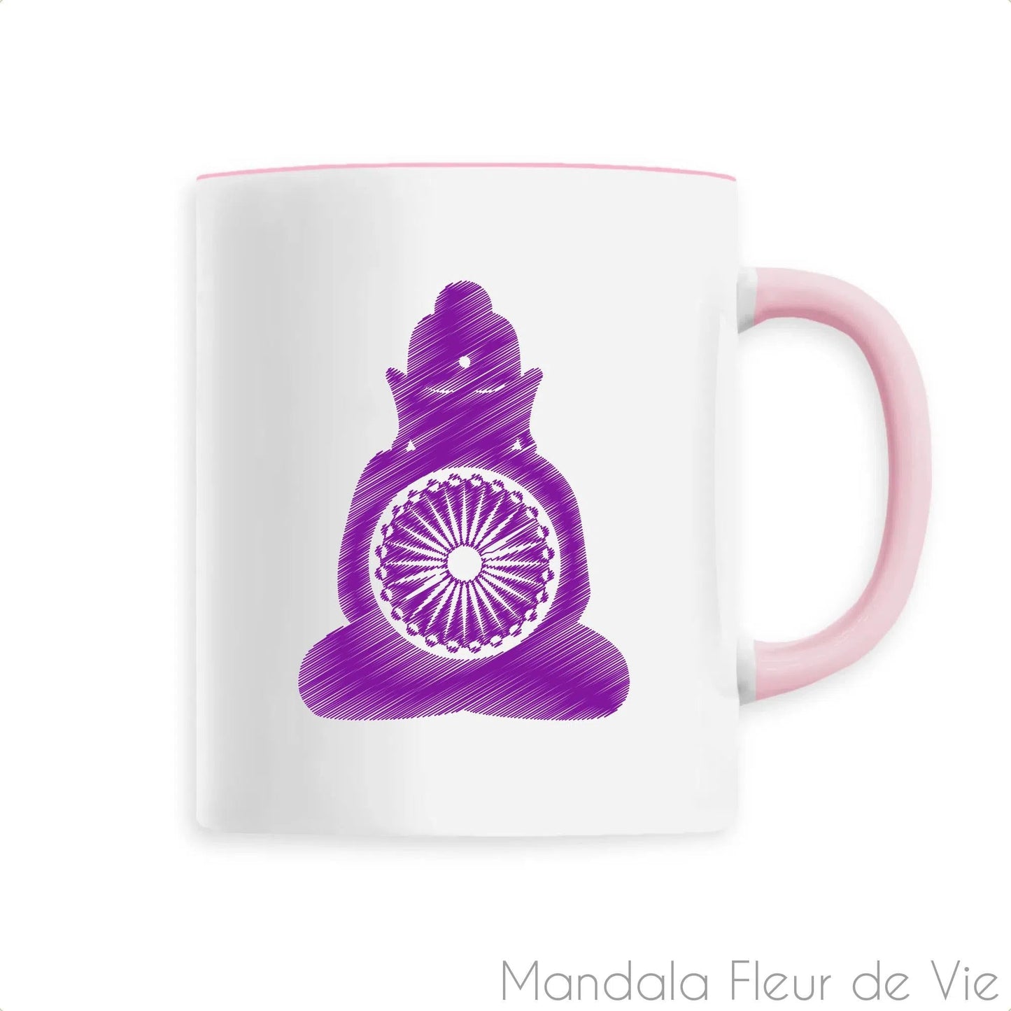 Mug Mandala Bouddha Violet