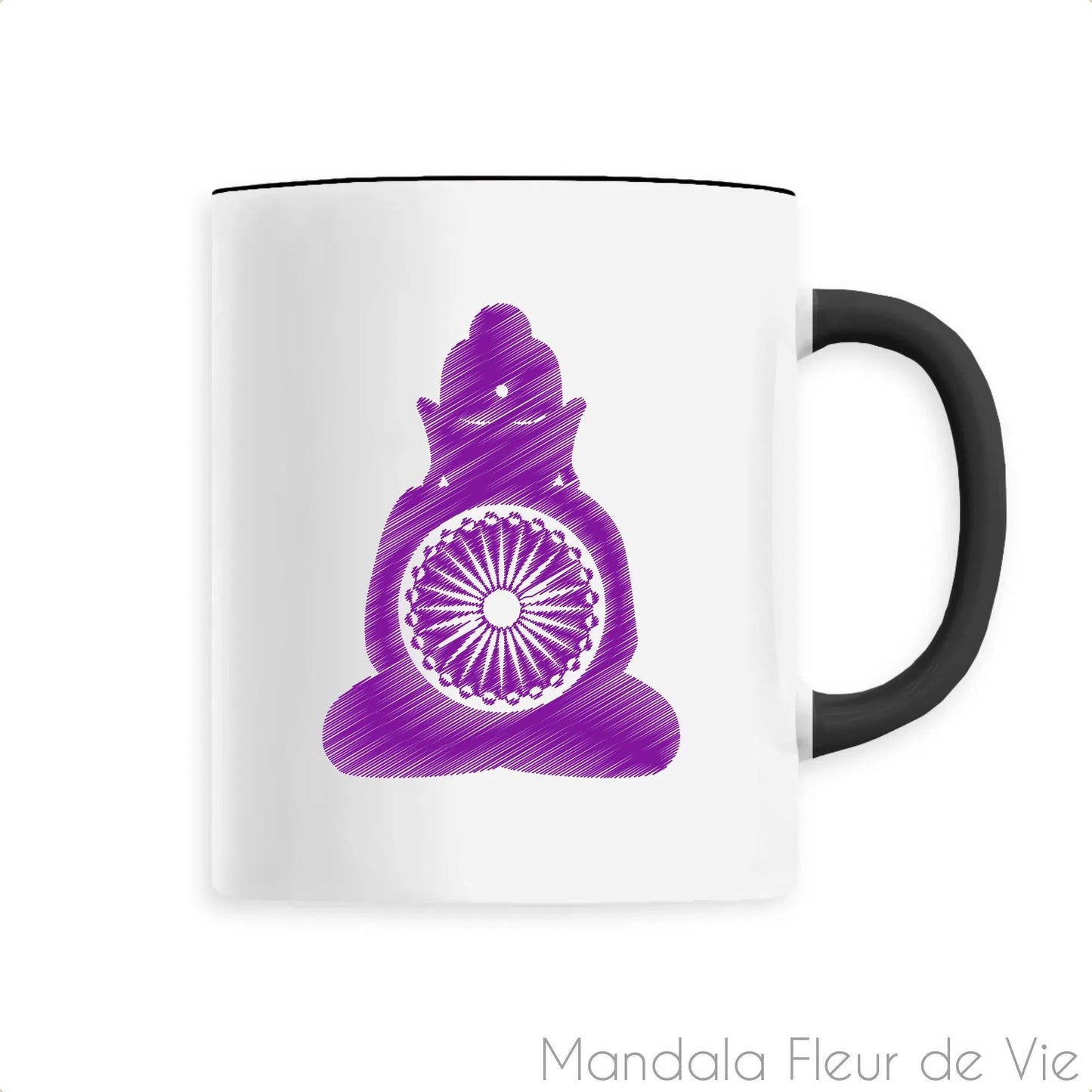 Mug Mandala Bouddha Violet