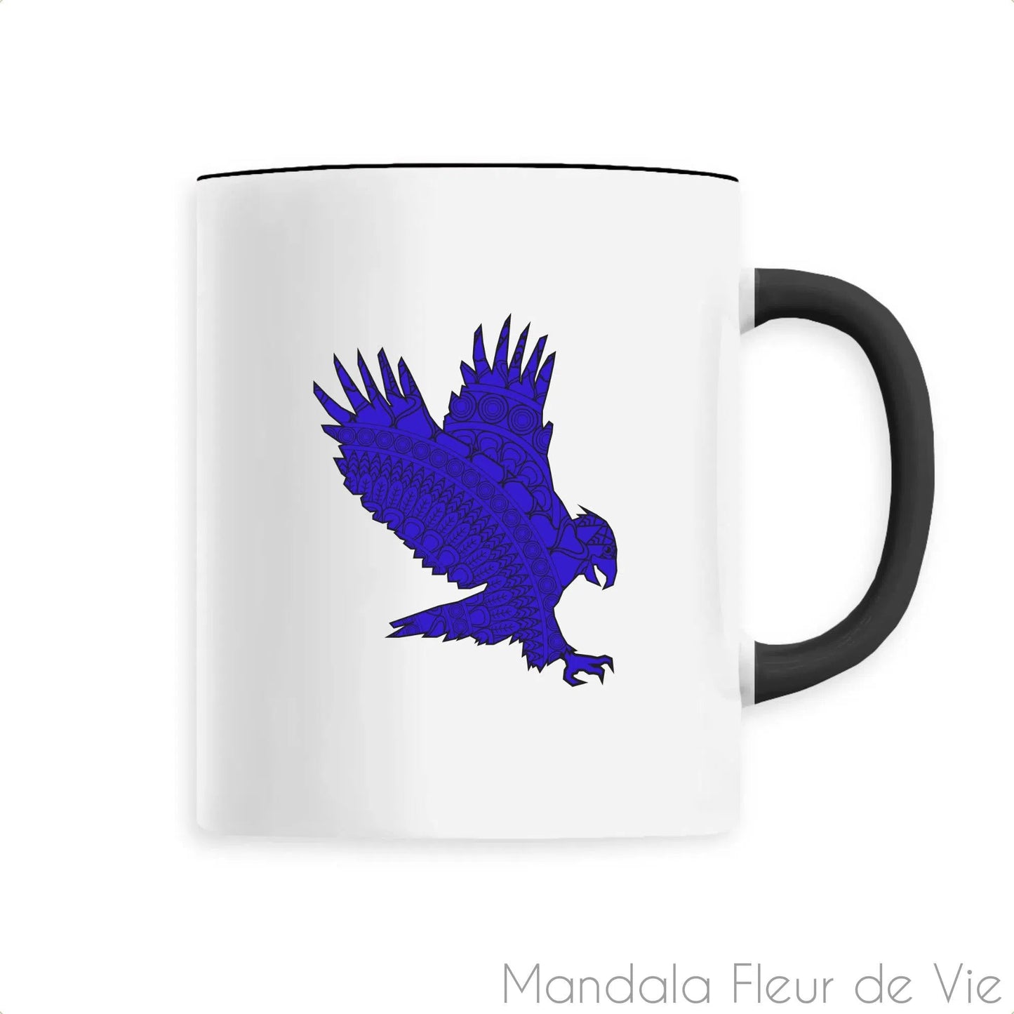 Mug en Céramique Mandala Aigle Bleu