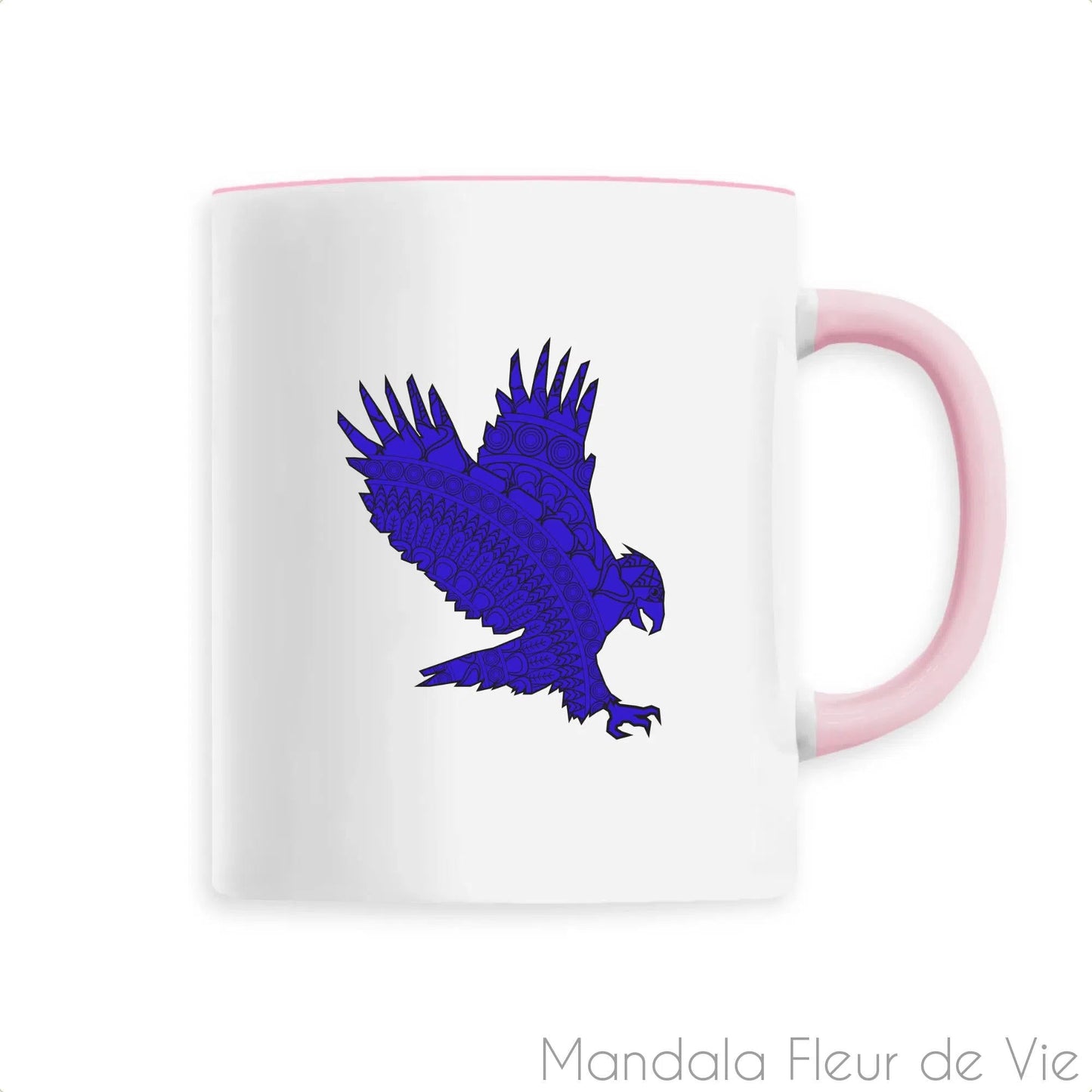 Mug en Céramique Mandala Aigle Bleu