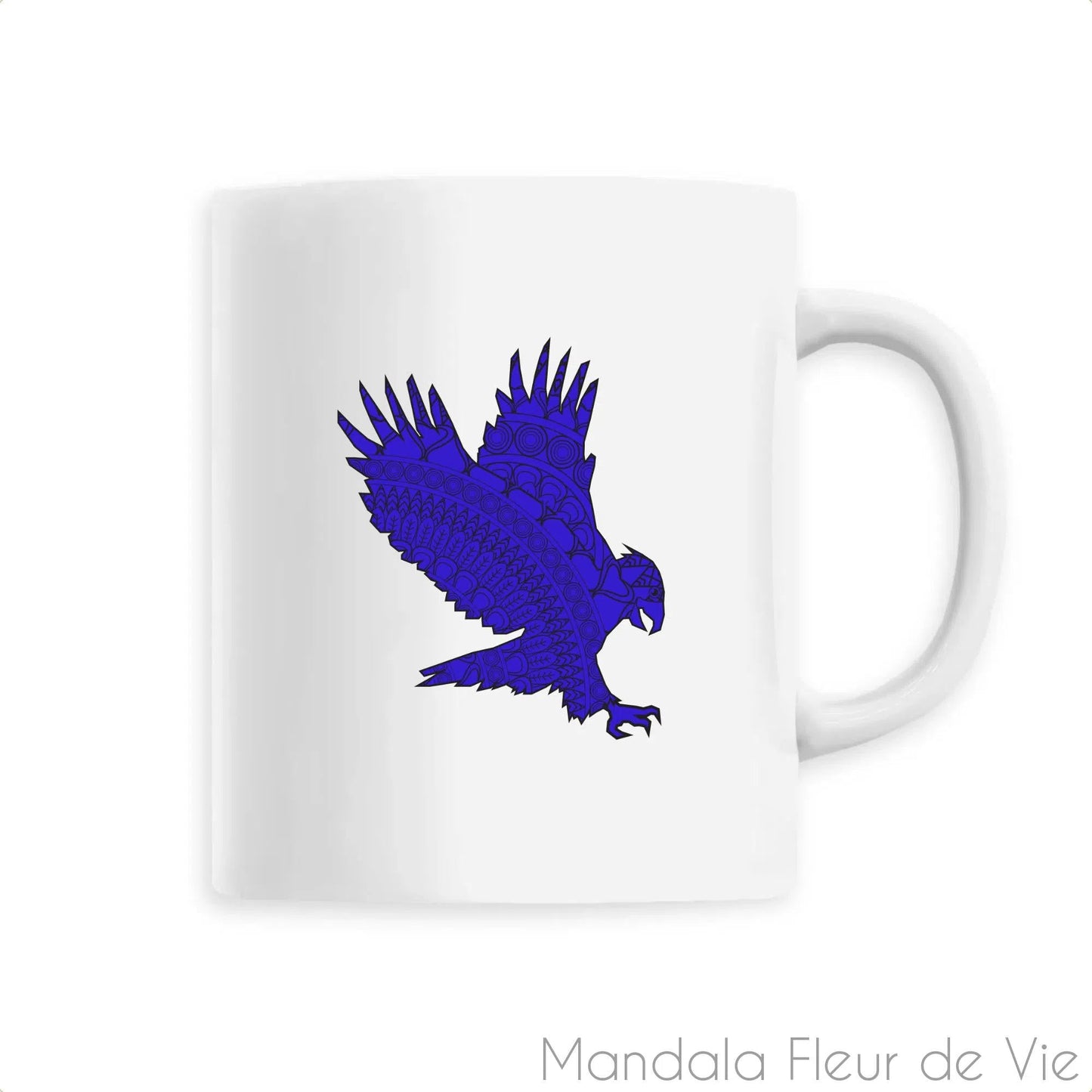 Mug en Céramique Mandala Aigle Bleu