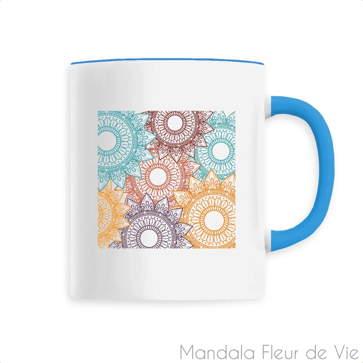 Mug en Céramique Mandala Couleur