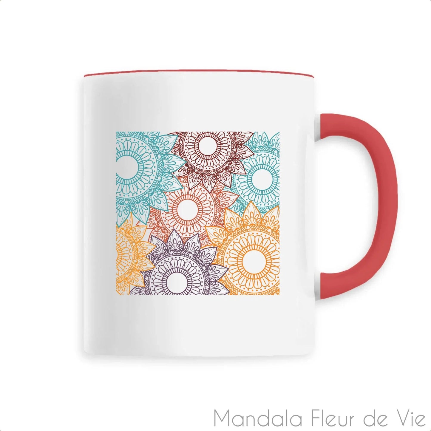 Mug en Céramique Mandala Couleur