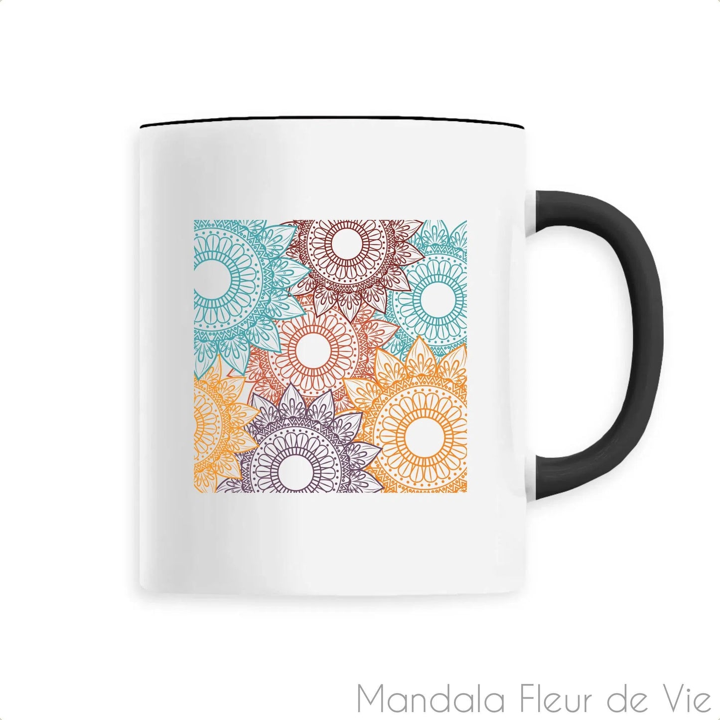 Mug en Céramique Mandala Couleur