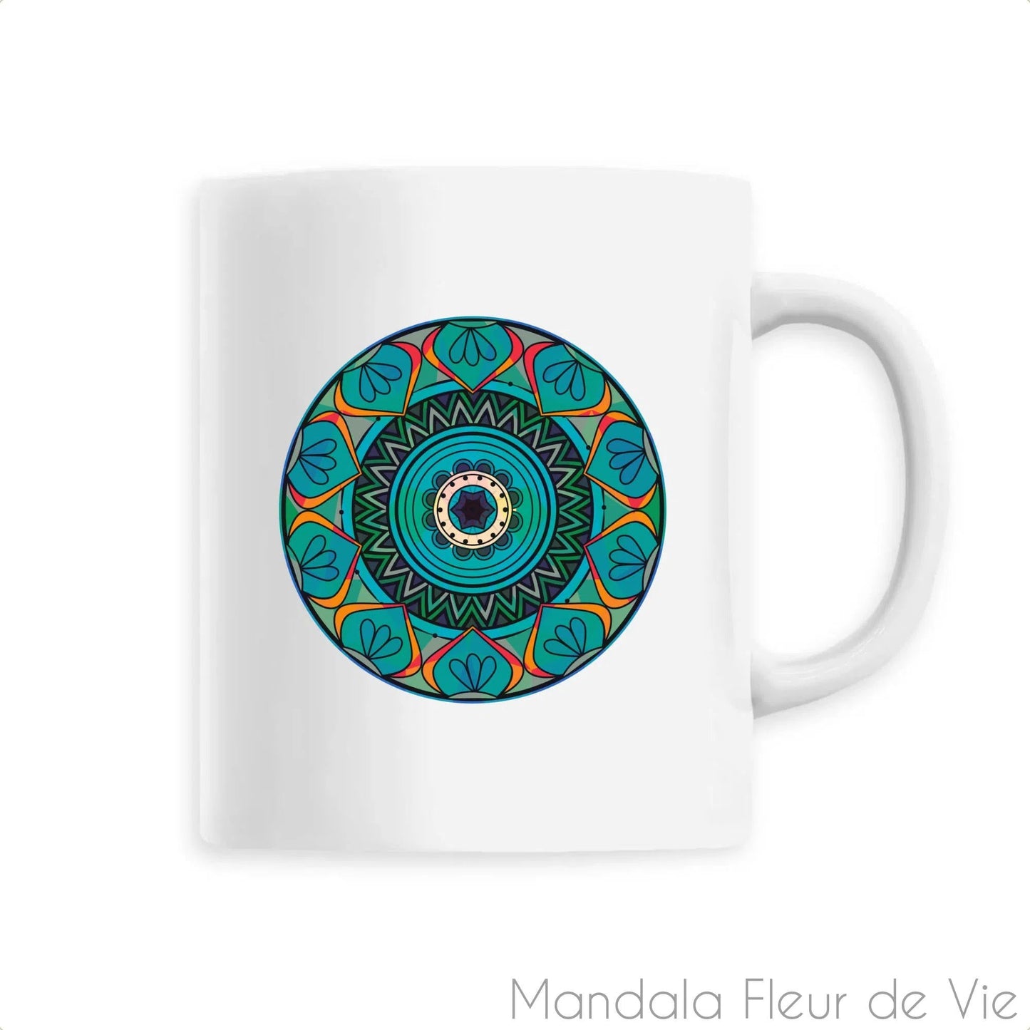 Mug en Céramique Mandala Fleur de Lotus