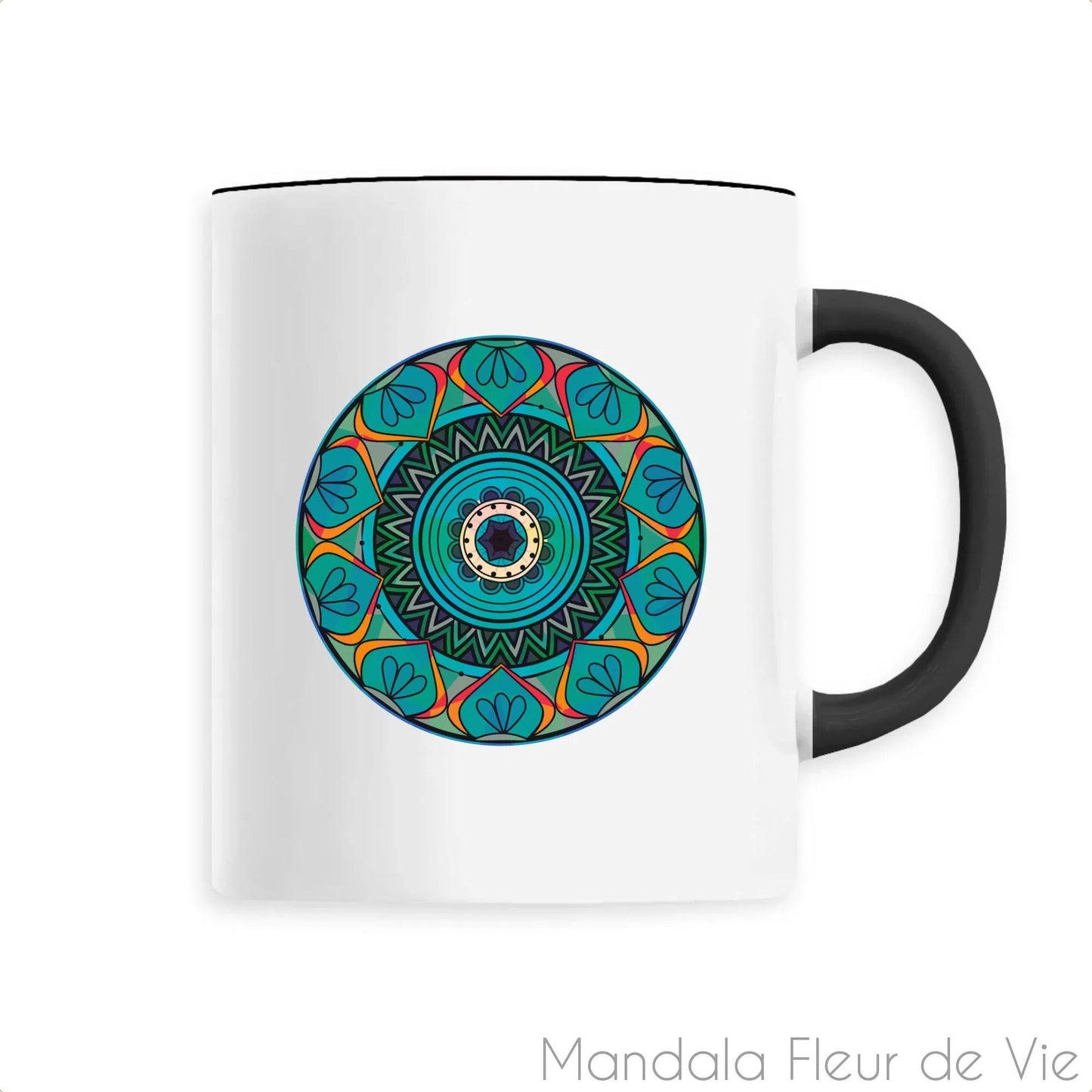 Mug en Céramique Mandala Fleur de Lotus