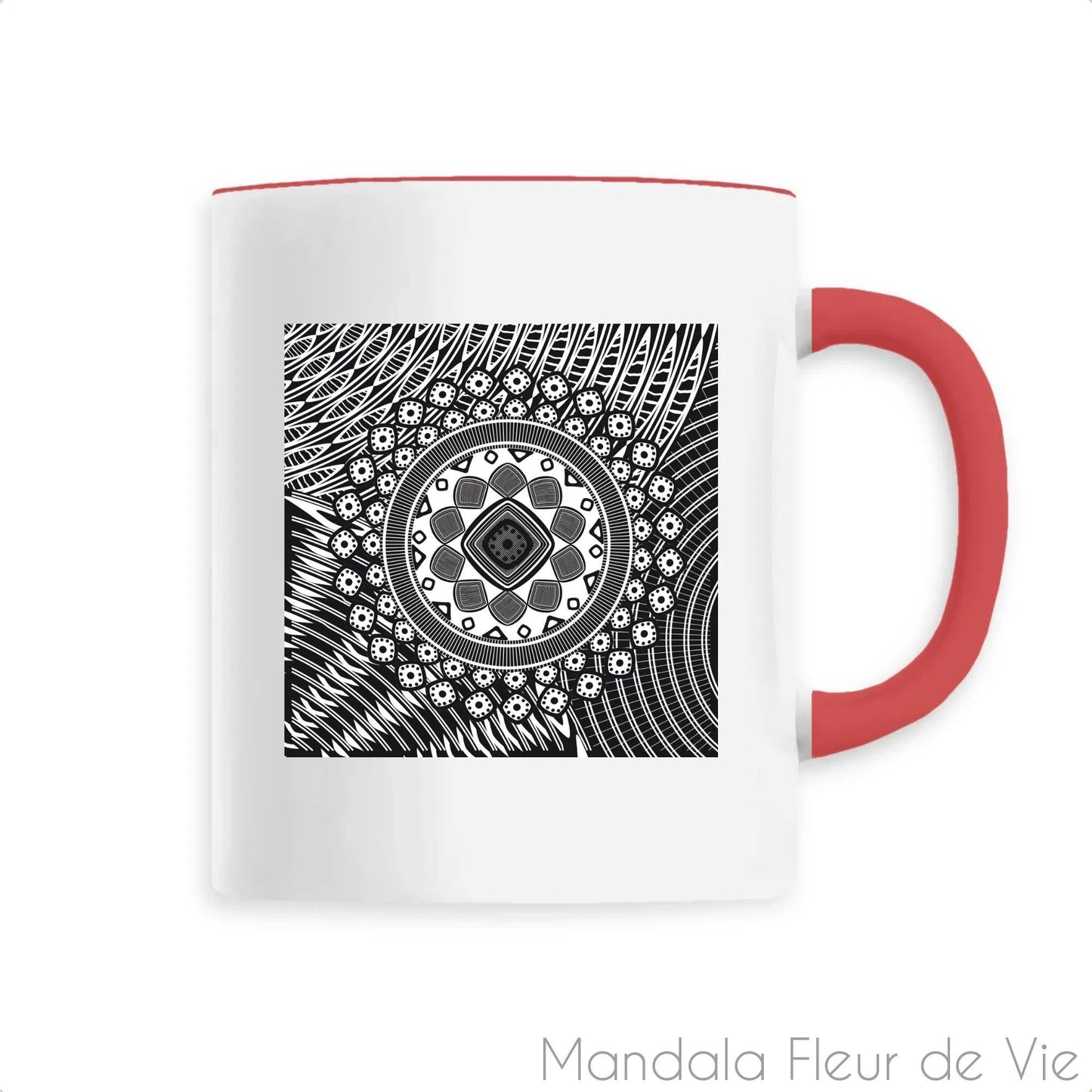 Mug en Céramique Mandala Psychédélique