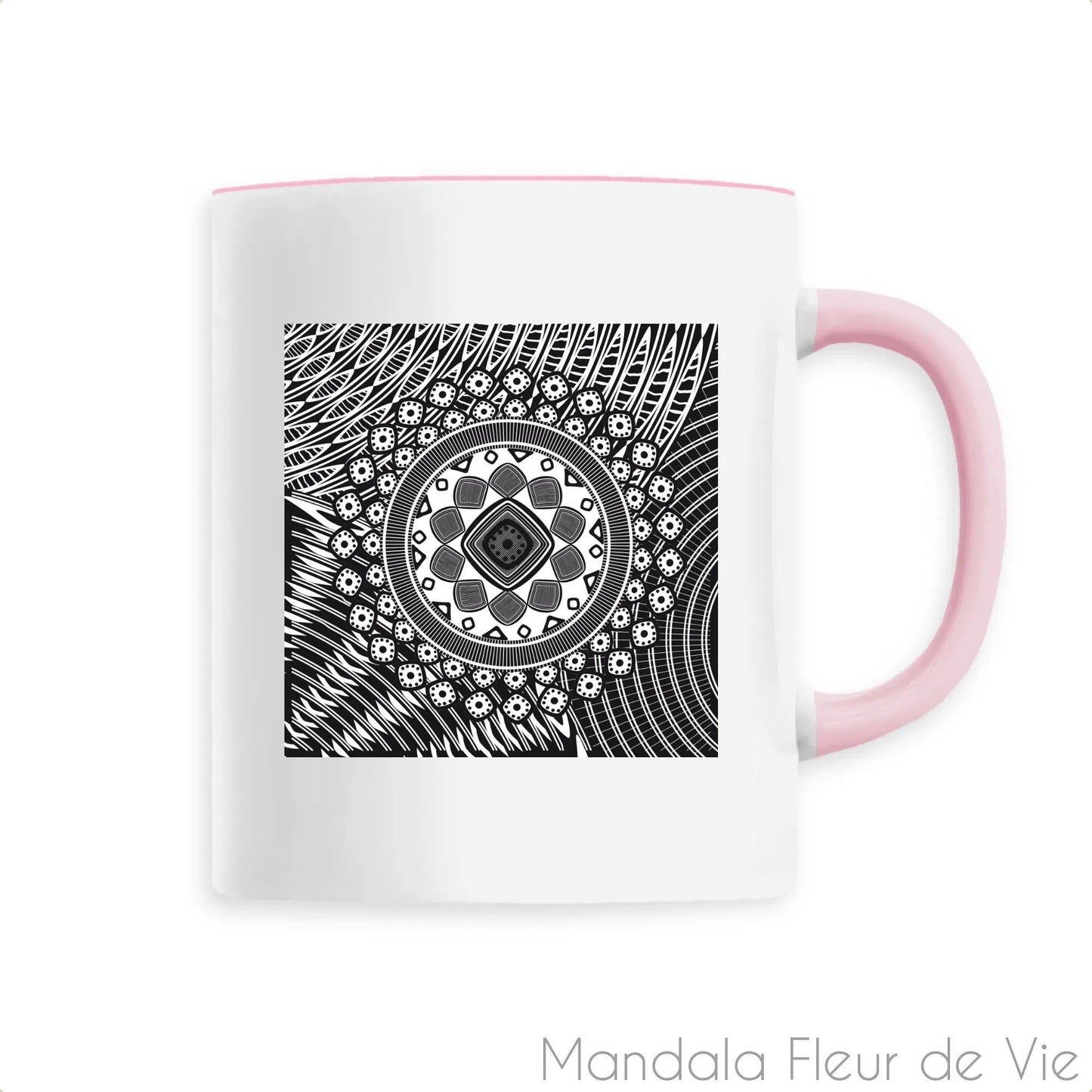 Mug en Céramique Mandala Psychédélique