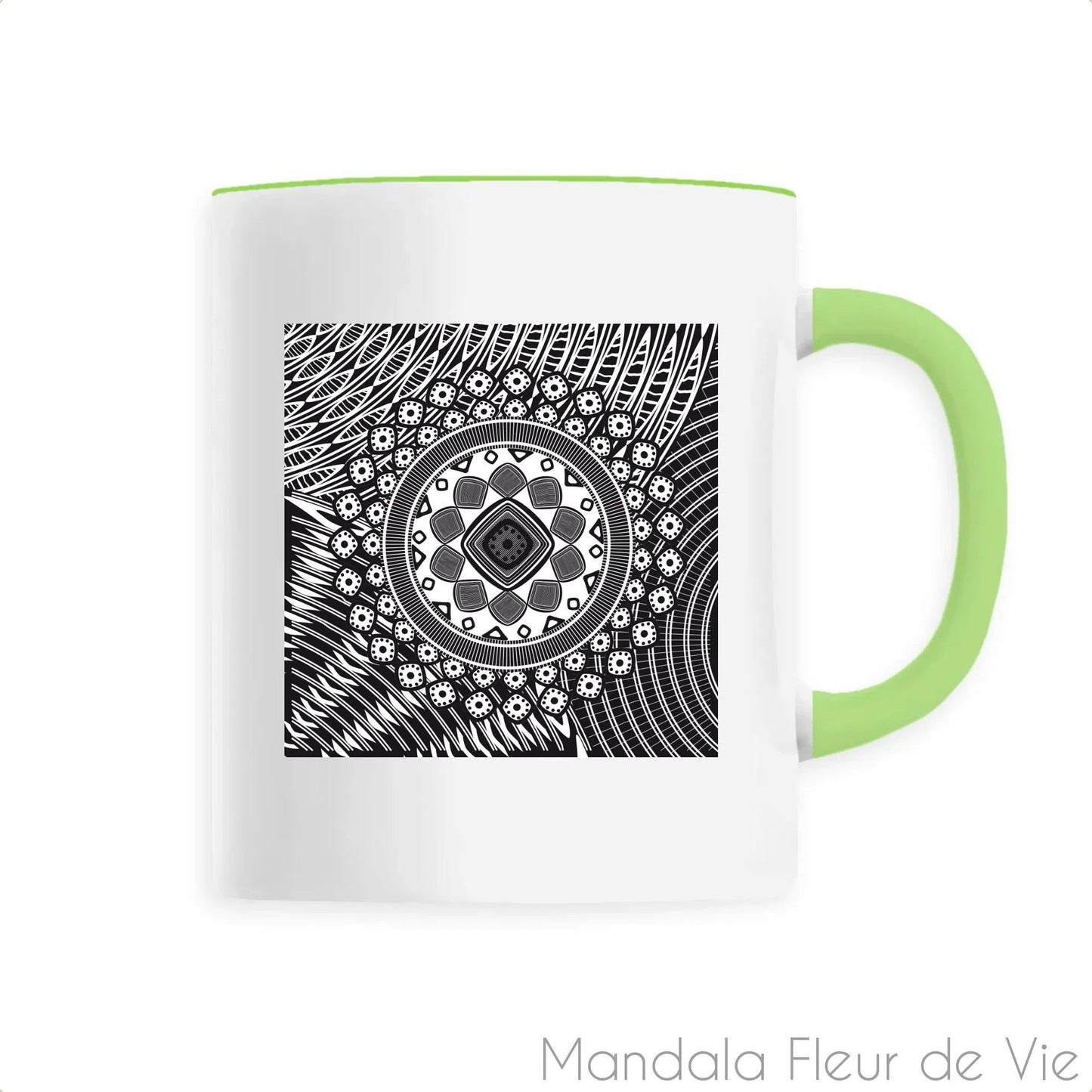 Mug en Céramique Mandala Psychédélique