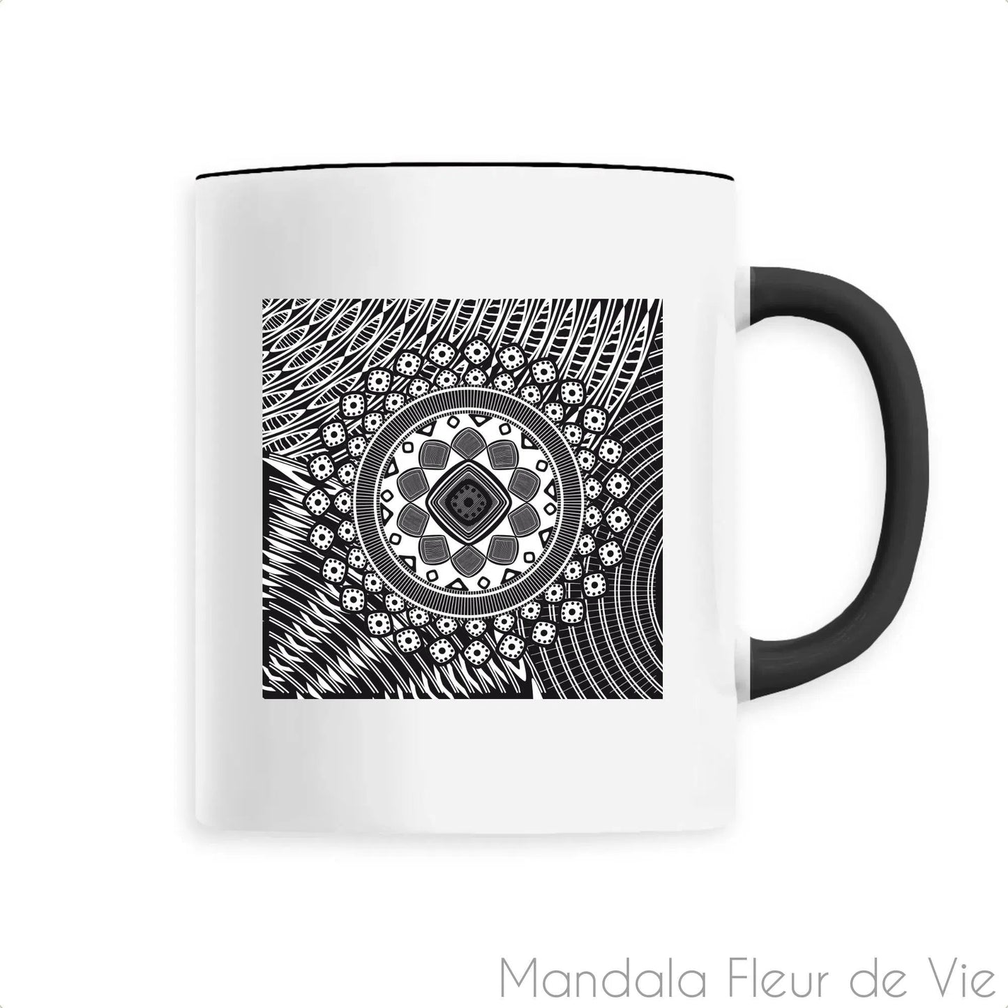 Mug en Céramique Mandala Psychédélique