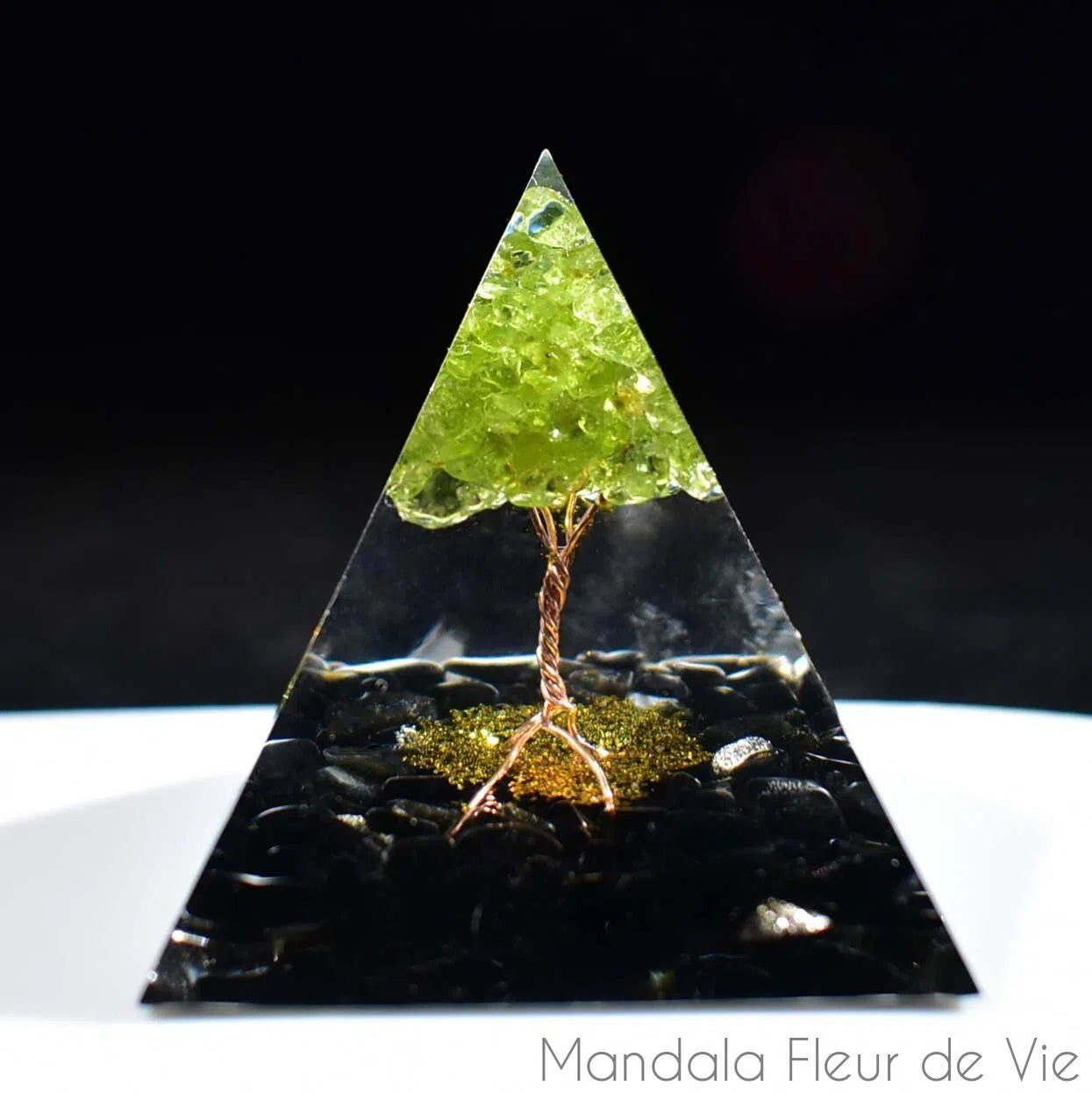 Orgonite Pyramide Arbre de Vie