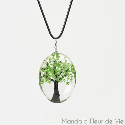 Pendentif Arbre Fleurs Séchées