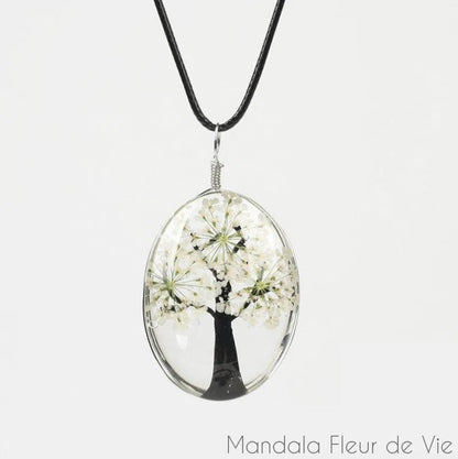 Pendentif Arbre Fleurs Séchées