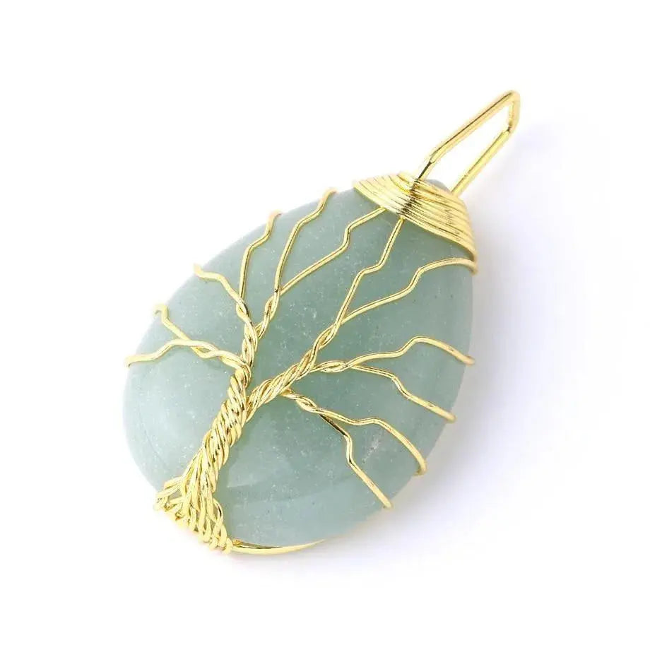 Pendentif Arbre de Vie Pierre Naturelle