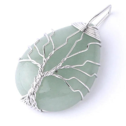 Pendentif Arbre de Vie Pierre Naturelle