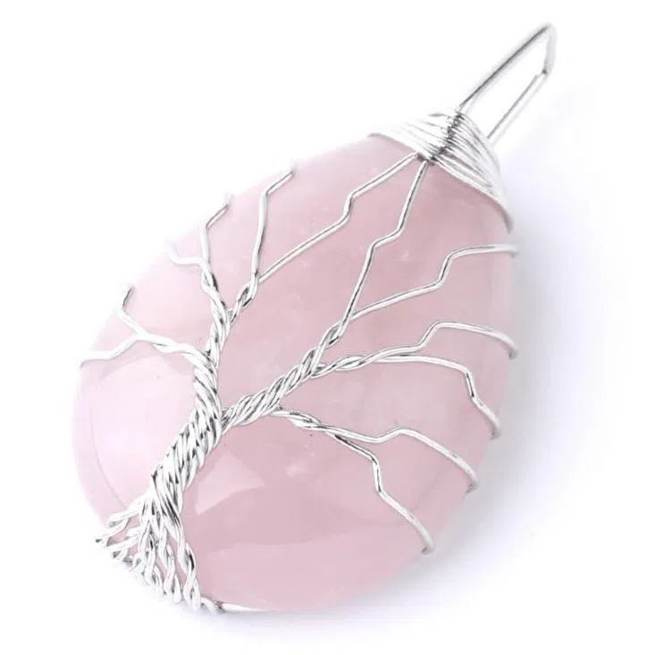 Pendentif Arbre de Vie Pierre Naturelle