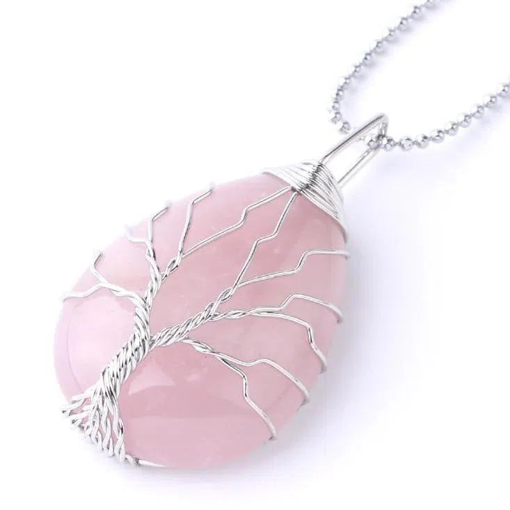 Pendentif Arbre de Vie Pierre Naturelle