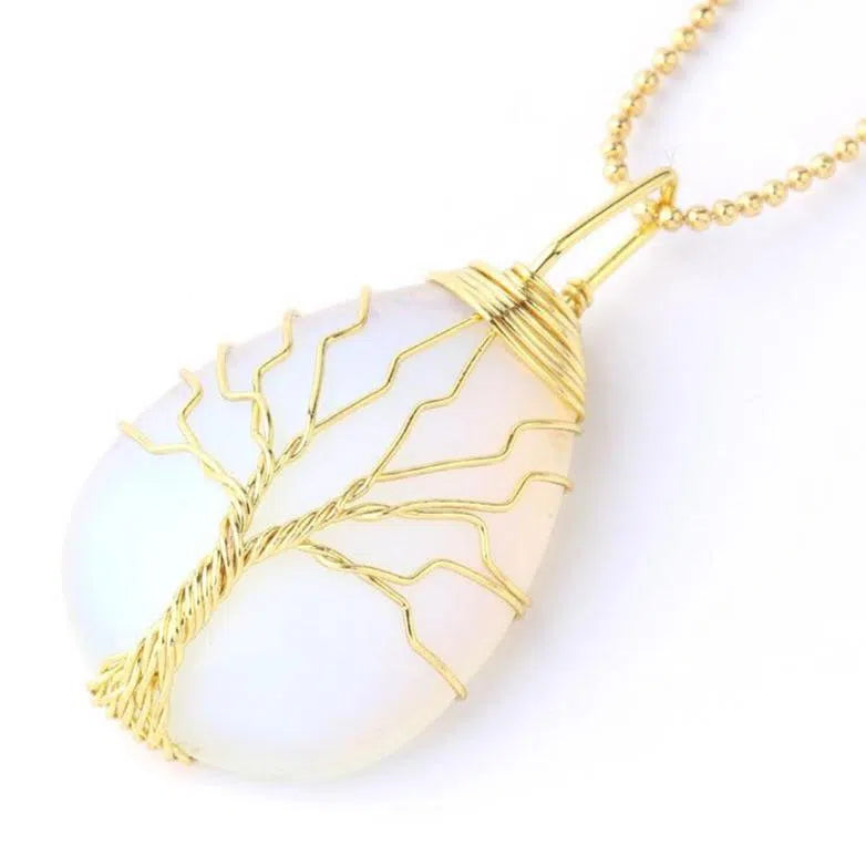 Pendentif Arbre de Vie Pierre Naturelle