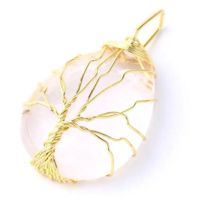 Pendentif Arbre de Vie Pierre Naturelle